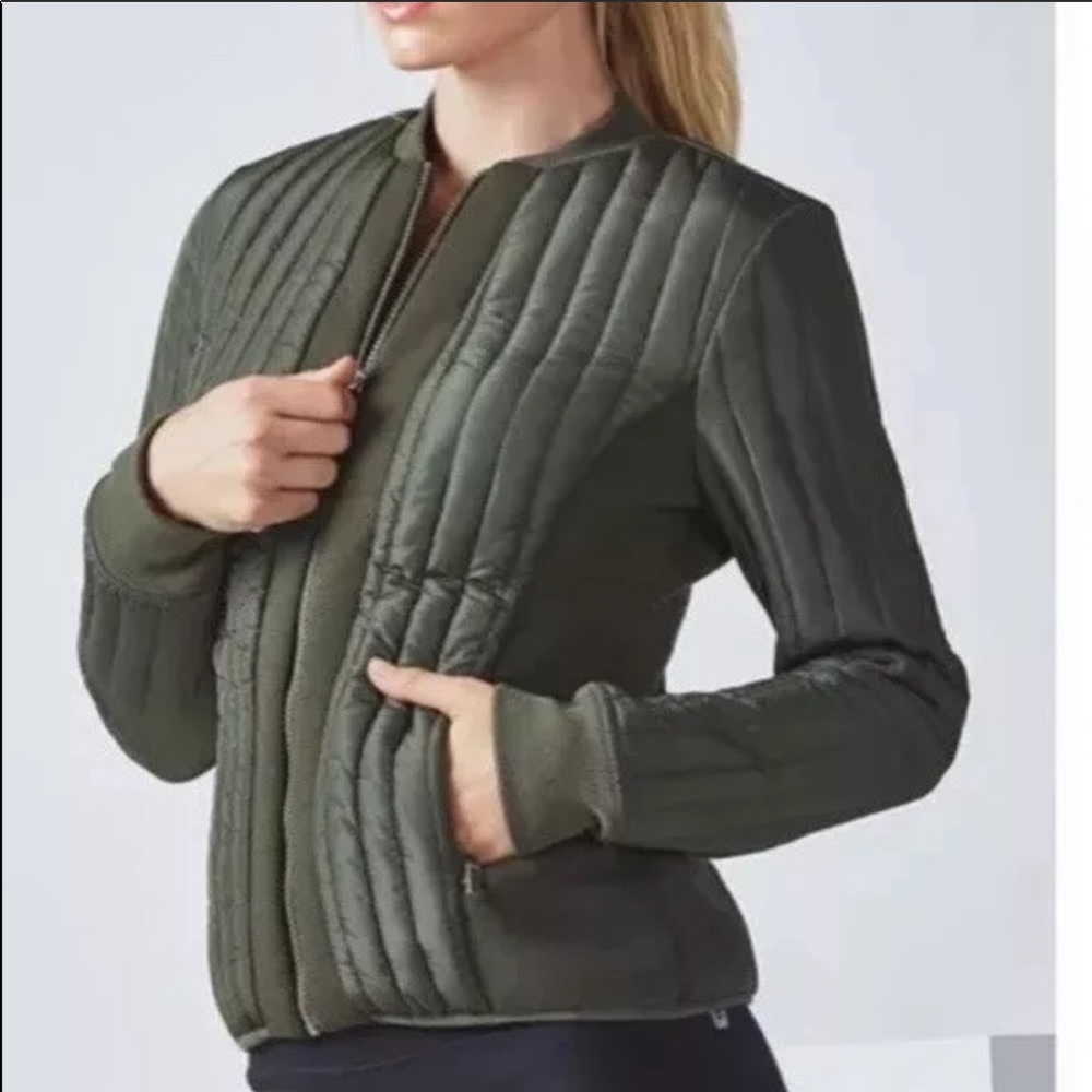Fabletics | Green Pisa Puffer Jacket Size Small - image 3
